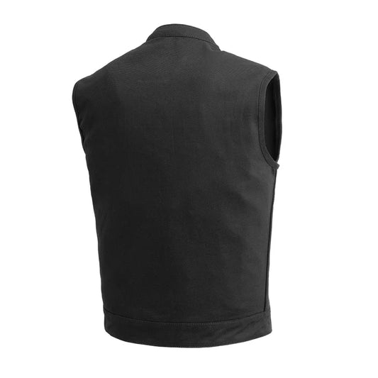 FIM629TWILL-Havoc Men's Motorcycle Twill Vest