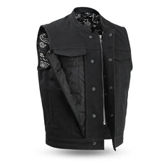 FIM692CNVS-Highland V2 Men's Motorcycle Canvas Vest
