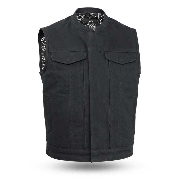 FIM692CNVS-Highland V2 Men's Motorcycle Canvas Vest