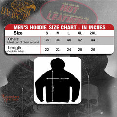 Hot Leathers GMS4022 Men’s ‘Celtic Cross Pocket’ Black Hoodie