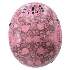 Hot Leathers HLD1048 Live, Love Ride Gloss Pink Motorcycle DOT Approved Skull Cap Half Biker Helmet