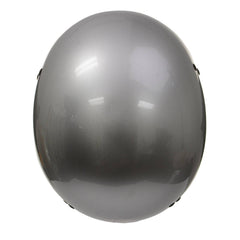 Hot Leathers HLD1050 Glossy Silver Motorcycle DOT Approved Skull Cap Half Helmet Biker