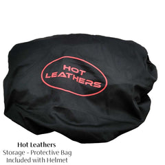 Hot Leathers Tribal Black Motorcycle Skull Cap Half Helmet DOT Approved HLT68