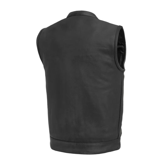 FIM686CPM-Hotshot Men's Motorcycle Leather Vest