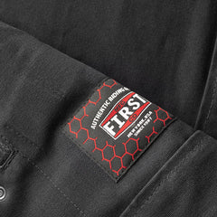 FIM664CNVQ-Hunt Club Motorcycle Leather Canvas Vest Black