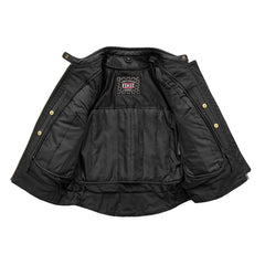 FIL153CDMZ-BLK-Jada - Women's Motorcycle Leather Jacket
