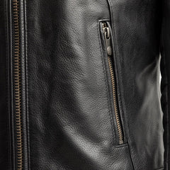 FIL153CDMZ-BLK-Jada - Women's Motorcycle Leather Jacket
