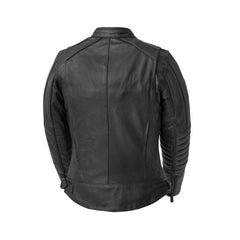 FIL153CDMZ-BLK-Jada - Women's Motorcycle Leather Jacket