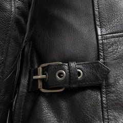 FIL161CDMZ-BLK-Jewel - Women's Motorcycle Leather Jacket