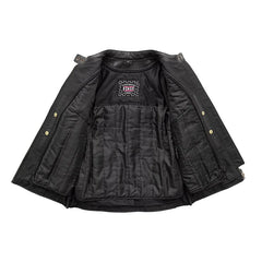 FIL161CDMZ-BLK-Jewel - Women's Motorcycle Leather Jacket