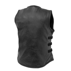 FIL585CDM-Katana - Women's Motorcycle Leather Vest