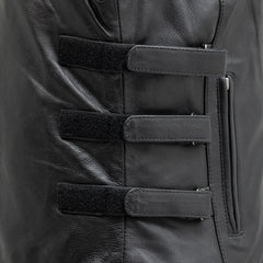 FIL585CDM-Katana - Women's Motorcycle Leather Vest