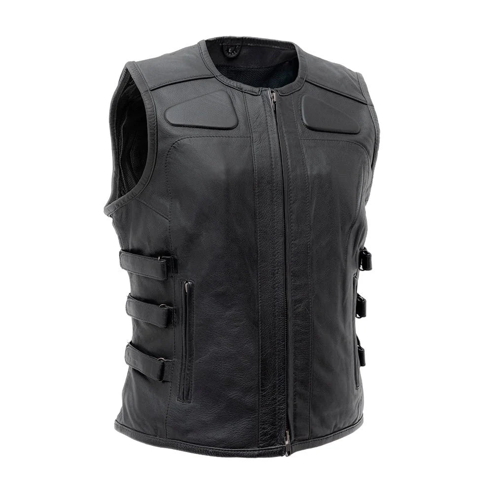 FIL585CDM-Katana - Women's Motorcycle Leather Vest