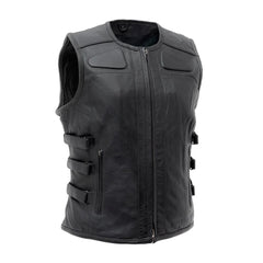 FIL585CDM-Katana - Women's Motorcycle Leather Vest