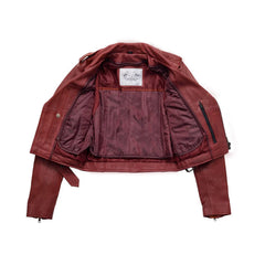 SKU BH-J01C-Katy - Women's Leather Jacket - BHBR