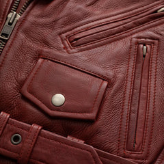SKU BH-J01C-Katy - Women's Leather Jacket - BHBR