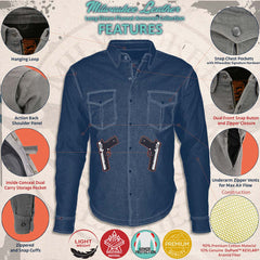 Milwaukee Leather Men’s Titans Green and Black Plaid Hooded Riding Shirt w/ CE Armor & Aramid Fiber Panels - MPM1659