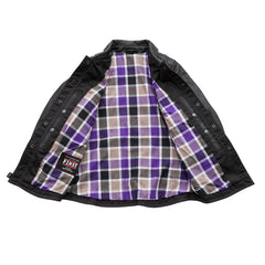 CUS118SC-Leela Women's Motorcycle Leather Shirt - Limited Edition