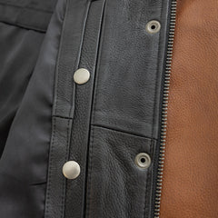 FIL110CMB-BKCOG-Lella Women's Motorcycle Leather Jacket