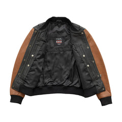 FIL110CMB-BKCOG-Lella Women's Motorcycle Leather Jacket