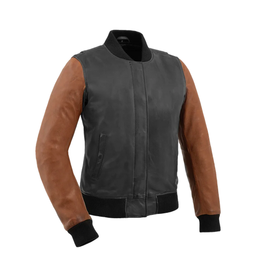 FIL110CMB-BKCOG-Lella Women's Motorcycle Leather Jacket