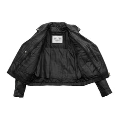 BH-J06-Lesley - Women's Motorcycle Leather Jacket - BHBR