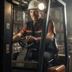 MMCC Men's Gear Head Classic Mechanic Button Up Shirt - Dual Chest Pockets - Microfiber Panel - Rider Ready - MMC16012