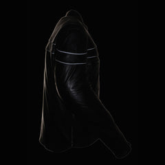 Milwaukee Leather LKM1725 Men's Black Sporty Crossover Scooter Leather Jacket