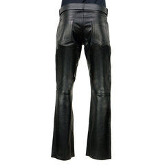 Milwaukee Leather LKM5790 Men's Black Classic 5 Pocket Casual Motorcycle Leather Pants