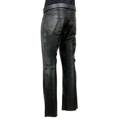 Milwaukee Leather LKM5790 Men's Black Classic 5 Pocket Casual Motorcycle Leather Pants