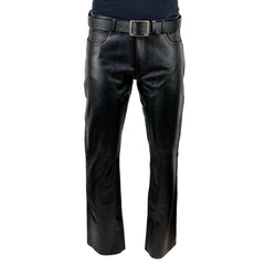 Milwaukee Leather LKM5790 Men's Black Classic 5 Pocket Casual Motorcycle Leather Pants