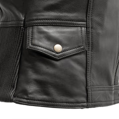FIL586CDMZ-Lolita - Women's Motorcycle Leather Vest