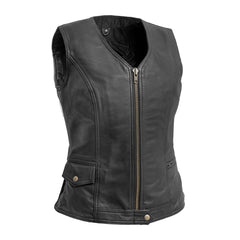 FIL586CDMZ-Lolita - Women's Motorcycle Leather Vest
