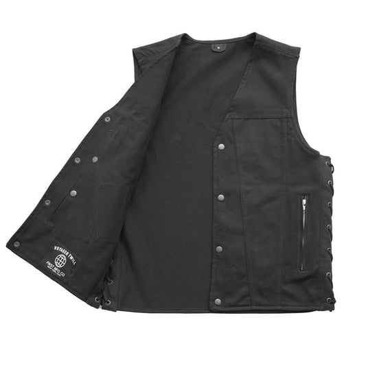 FIM613TWILL-Lone Star Men's Motorcycle Twill Vest