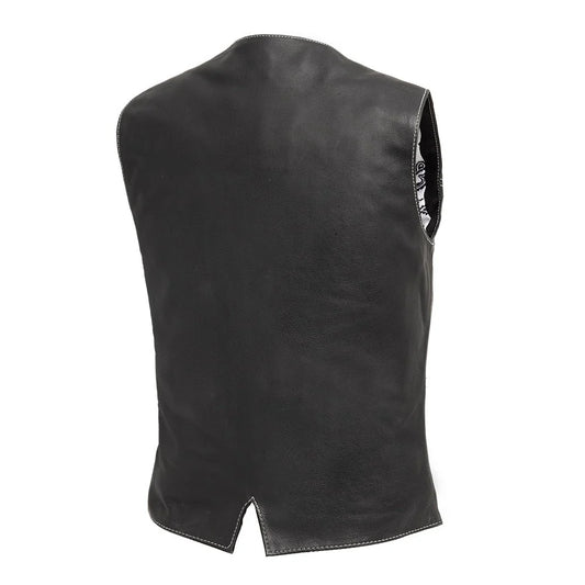 FIL578CDM-Love Lace Women's Motorcycle Leather Vest