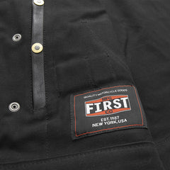 FIM650TWILL-Lowrider Men's Motorcycle Leather/Twill Vest