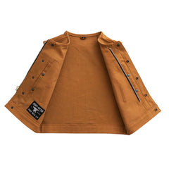 FIM659CNV-Lowside Men's Motorcycle Canvas Vest