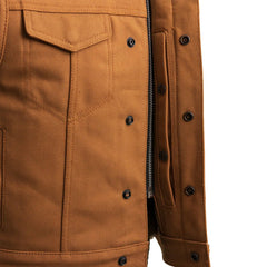 FIM659CNV-Lowside Men's Motorcycle Canvas Vest