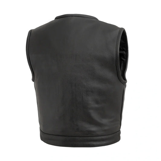 FIM659CPM-Lowside Men's Motorcycle Leather Vest