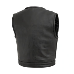 FIM659CPM-Lowside Men's Motorcycle Leather Vest