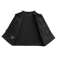 FIM659TWILL-Lowside Men's Motorcycle Twill Vest