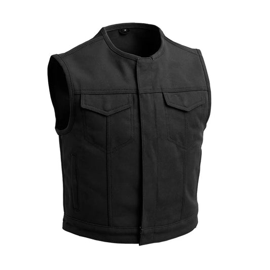 FIM659TWILL-Lowside Men's Motorcycle Twill Vest