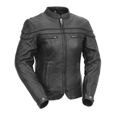 FIL162NTCZ-Maiden - Women's Motorcycle Leather Jacket