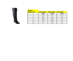 Milwaukee Leather MBL9424 Women's Black Above the Knee Lace-Up Fashion Casual Boots