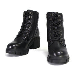 Milwaukee Leather MBL9447 Women's ‘Garter’ Black Lace-Up Fashion Motorcycle Boots