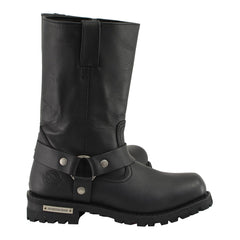 Milwaukee Leather MBM131 Men's Black 11-Inch Classic Square Toe Motorcycle Harness Boots