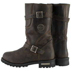 Milwaukee Leather MBM9063 Men's Classic Distressed Brown Leather Motorcycle Engineer Riding Biker Boots