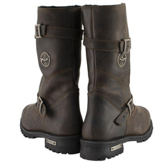 Milwaukee Leather MBM9063 Men's Classic Distressed Brown Leather Motorcycle Engineer Riding Biker Boots