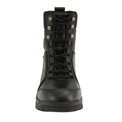 Milwaukee Leather MBM9081 Men's Black Leather Swat Style-Tactical Lace-Up Motorcycle Riding Boots
