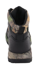 Milwaukee Leather MBM9140 Mens Black Waterproof Hiking Boots with Mossy Oak Print